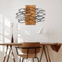 Wallity Fish Accesorio decorativo de pared Negro y Nogal